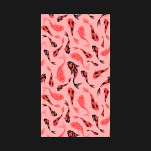 Red and Pink fish pattern T-Shirt