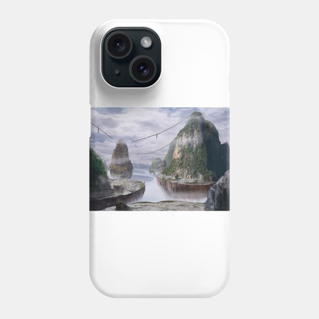 Floating island Phone Case by genpa