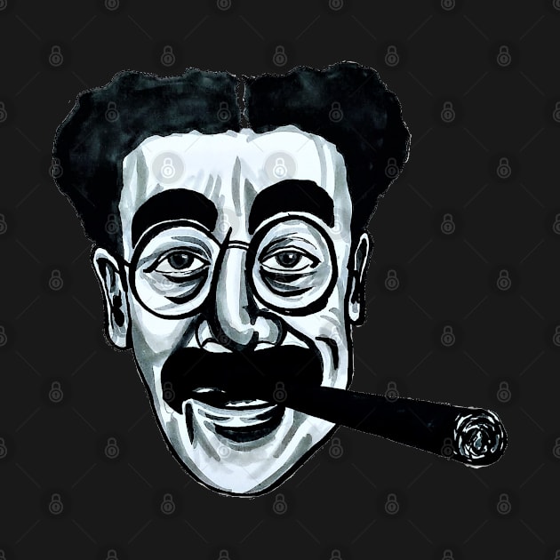 Groucho Marx Illustration with cigar by smadge