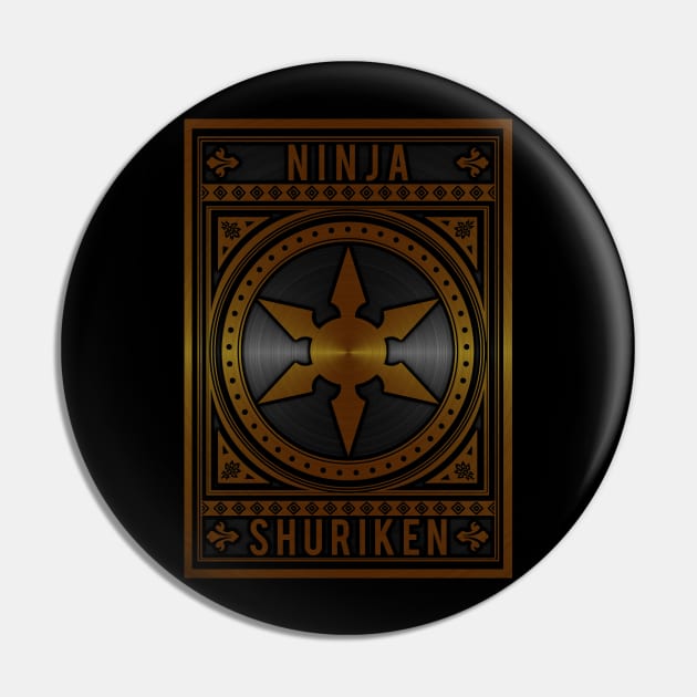 Ninja Shuriken Pin by Durro