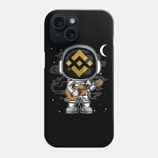 Astronaut Guitar Binance BNB Coin To The Moon Crypto Token Cryptocurrency Blockchain Wallet Birthday Gift For Men Women Kids Phone Case