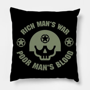 Rich Man's War (Green) Pillow