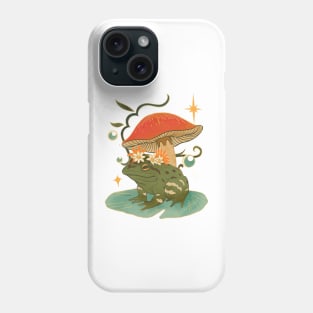 Toad Mushroom Frog Vintage cottagecore distressed Phone Case