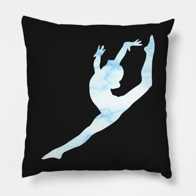 Leap Silhouette Pillow by sportartbubble