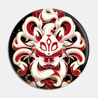 Fox Spirit - cute nine tailed fox Pin