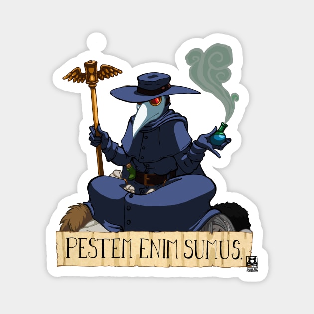 Pestum Enim Sumus Magnet by Von Plundercat