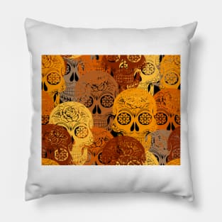 Halloween sugar skulls Pillow