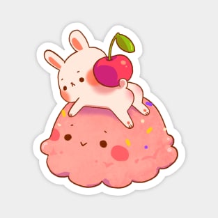 Bunny Ice Cream Sundae Magnet