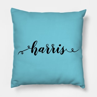 harris script Pillow
