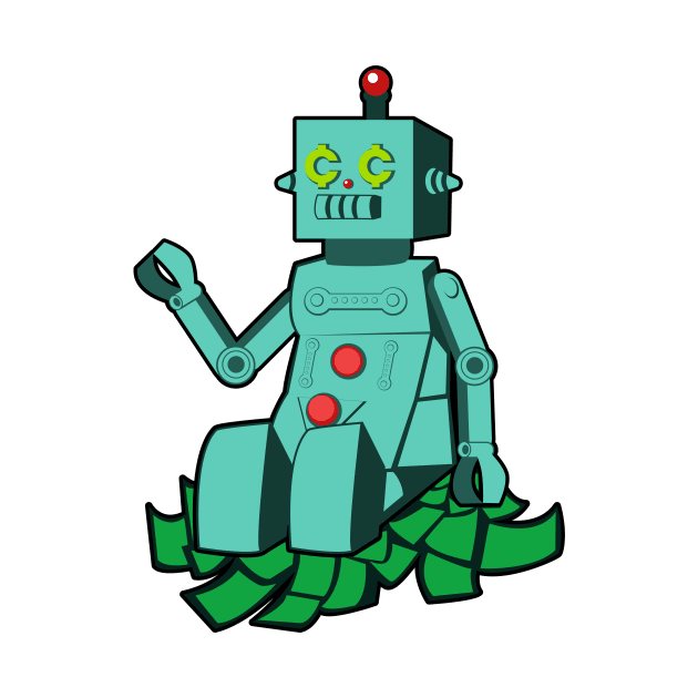 Robot on cash by Cheap_Ass_Gamer