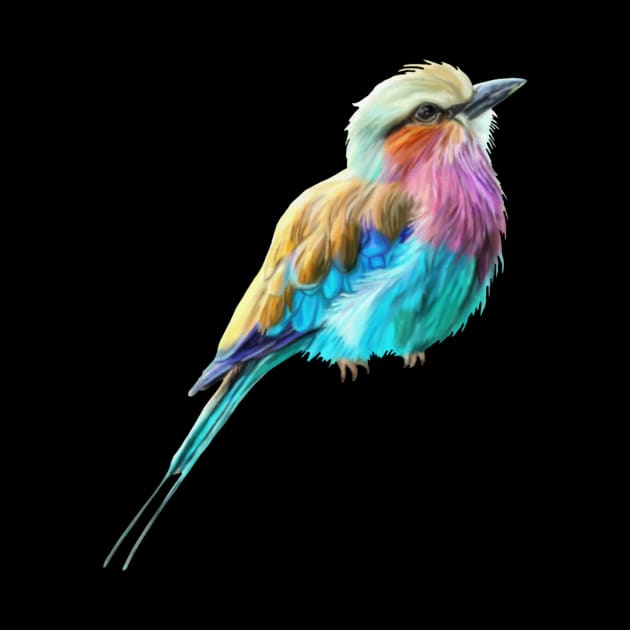 Lilac Breasted Roller Bird by Art by Deborah Camp