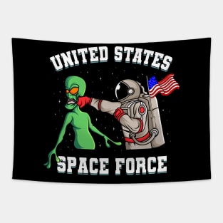 United States Space Force Alien Gift Tapestry