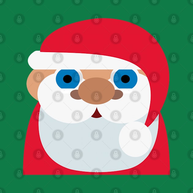 Santa claus face by Totallytees55