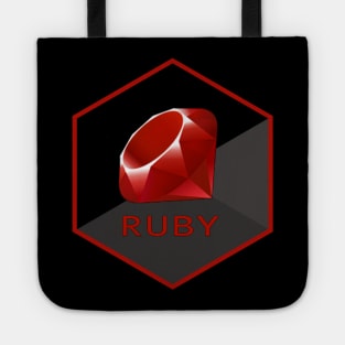 ruby hexagonal Tote