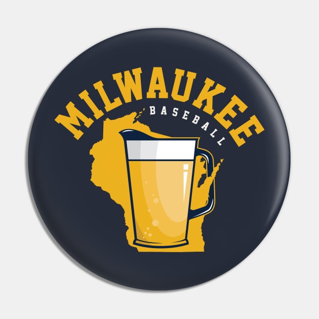 Milwaukee Brewers Baseball State Pin by stayfrostybro