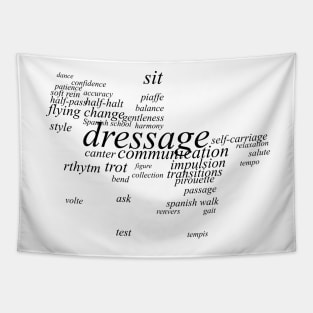 Equestrian Dictionary - Dressage (light) Tapestry