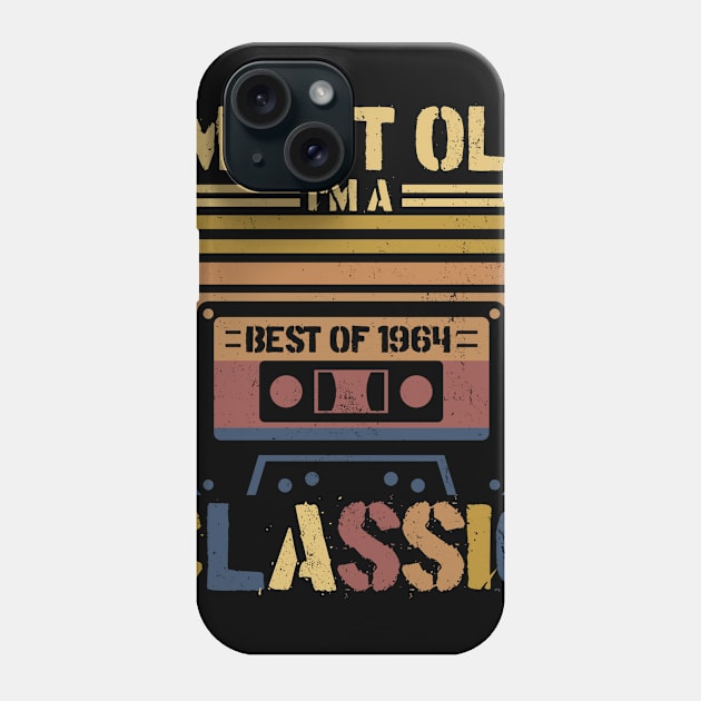 Cassette Tape Vintage I'm Not Old Im A Classic 1964 Birthday Phone Case by InterFish