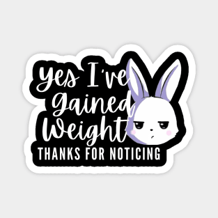 Cute Chubby Sarcastic Bunny Magnet