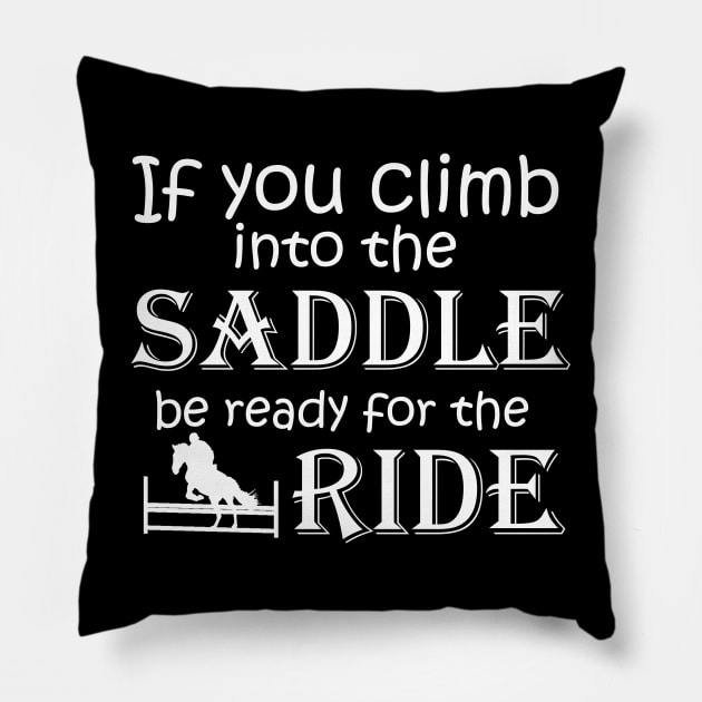 Horse Ride Pillow by Dojaja