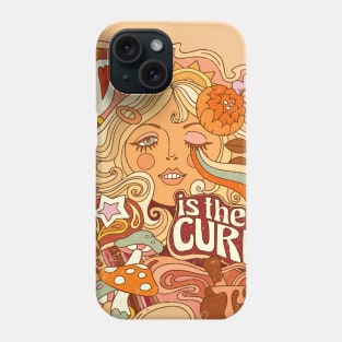 Love is the Cure - Trippy Caramel Phone Case