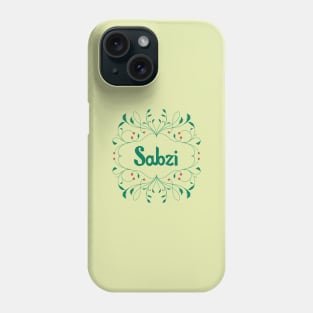 sabzi letter art Phone Case