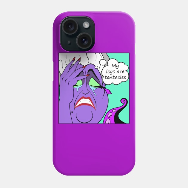 Villain World Problems - Ursula Phone Case by SwanStarDesigns