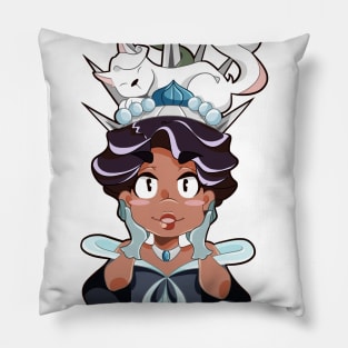 Black Beautiful Lady Pillow