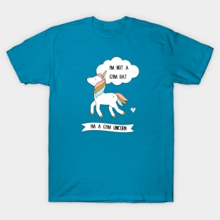 Camiseta Unicórnio Not Gym Rat Gym - SmartPrintsInk Designs, Azul marino,  X-Large : : Esporte