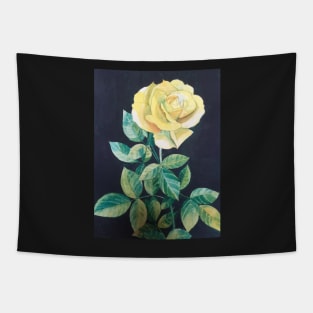 Yellow Rose watercolour painting Tapestry