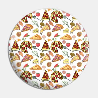 Cute Pizza Pattern Pin