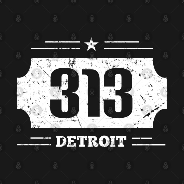 Detroit 313 Area Code by shirtonaut