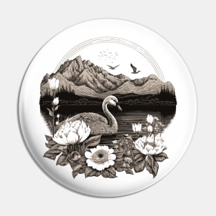 Beautiful Swan Pin