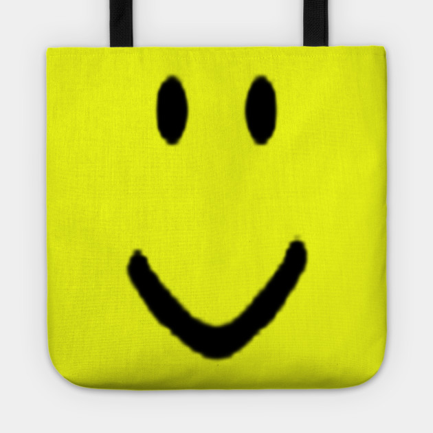 Roblox Halloween Noob Face Costume Roblox Tote Teepublic Au - roblox oof noob head meme roblox tote teepublic au