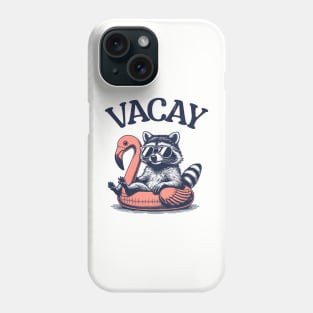 Vacay - Floating Raccoon Phone Case