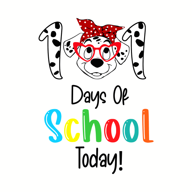 Happy 101 Days Smarter Dalmatian Dogs 100th Day Of school Today by fadi1994