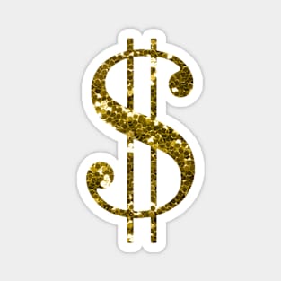 Dollar Sign Gold Magnet