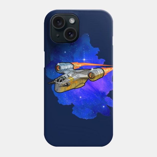 Galaxy space ship Phone Case by Rackham