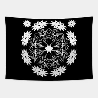 constructive magic mandala Tapestry