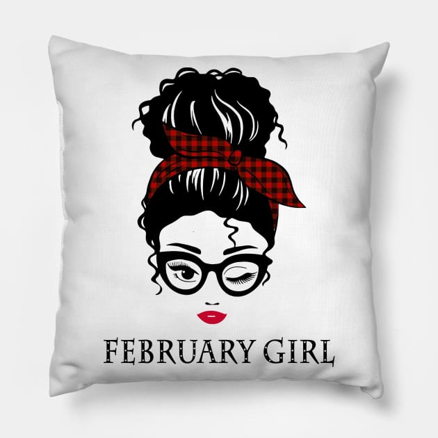 February girl Pillow by binnacleenta