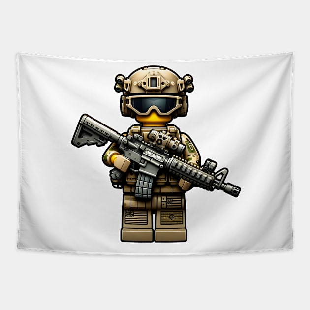 Tactical LEGO Tapestry by Rawlifegraphic