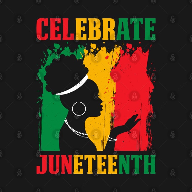 African Black Girl Toddler Girls Kids Celebrate Juneteenth by Rosemat