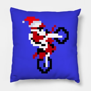 Excite Bike Christmas Pillow