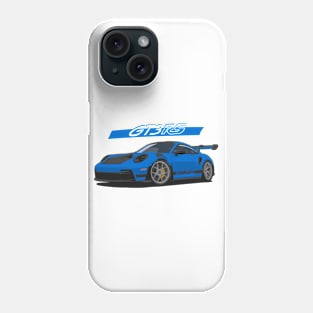 Car 911 gt3 rs blue navy Phone Case