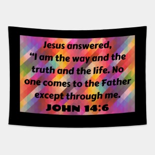 Bible Verse John 14:6 Tapestry