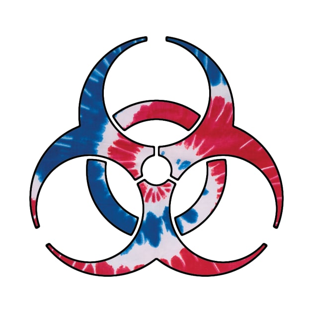 Red, White & Blue Biohazard by ARTWORKandBEYOND