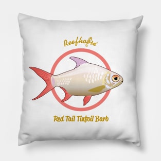 Red Tail Tinfoil Barb Pillow