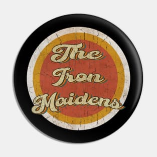 circle vintage The Iron Maidens Pin