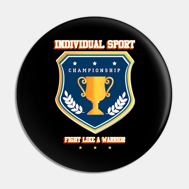 Individual sport Pin by Baim_Art