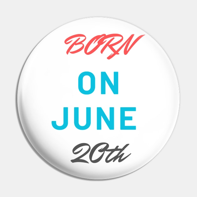 June birthday Pin by CRML