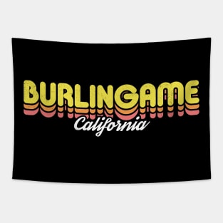 Retro Burlingame California Tapestry